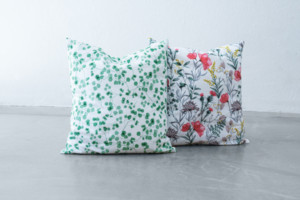Kissen Blätter Blumen-Set