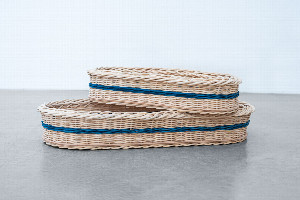 Brotkorb geflochten Set
